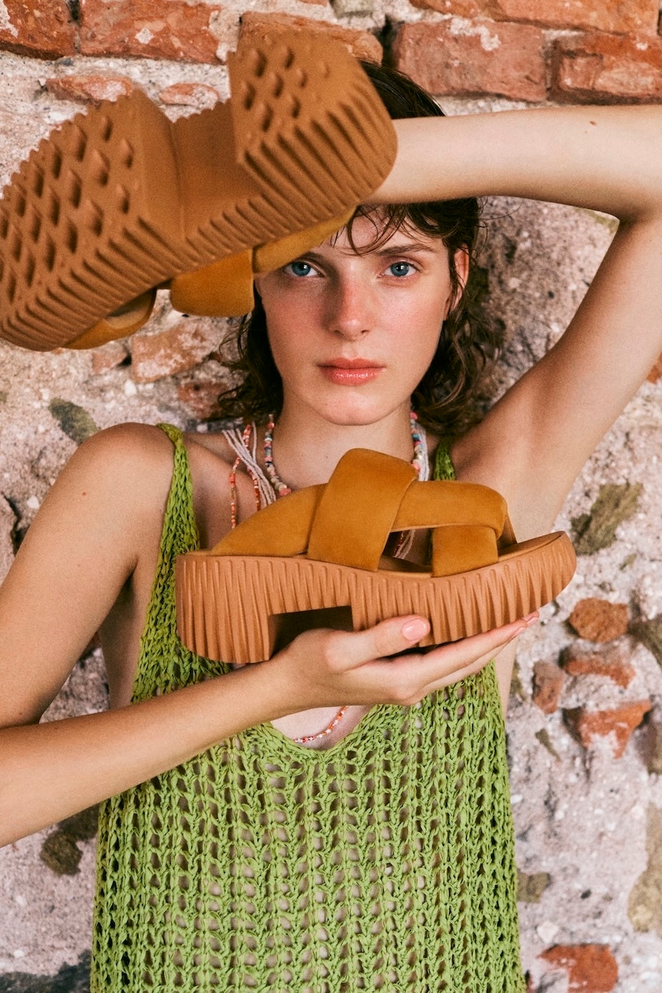 PLIA SEMO GOLD | Stylish leather sandals for women