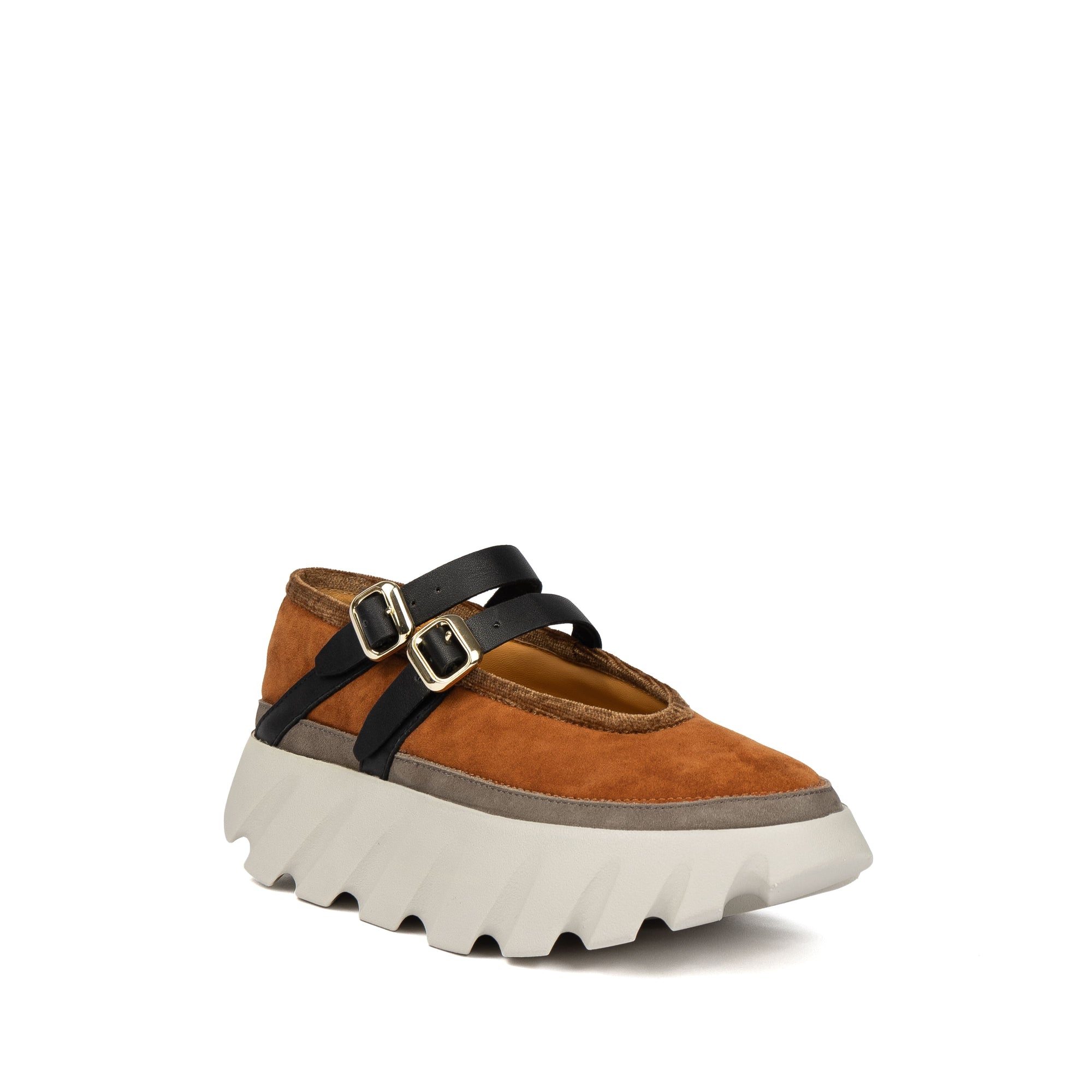 Tartan Tweed Leather Sole Opera Ballerina Women