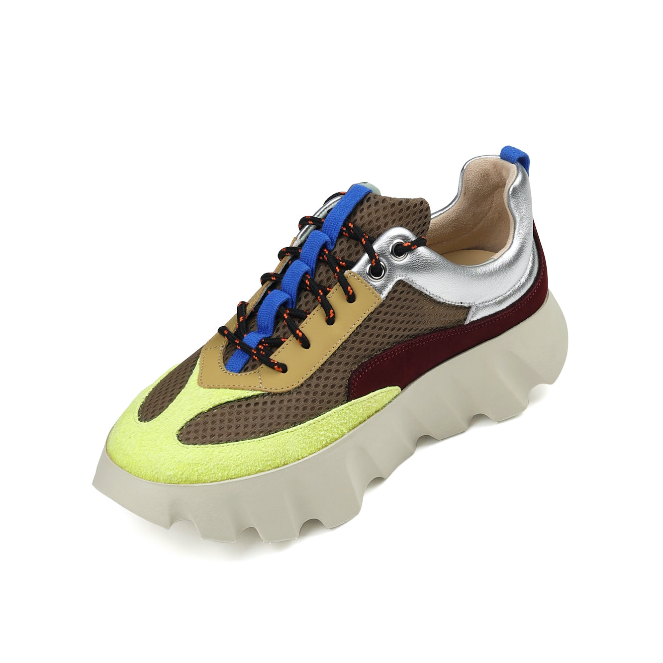 な*ち様 argue organiccotton cupra flow Tshi Premium khaki leather summer sneakers at 4CCCCEES